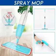 Mop Spray Rodo Esfregão Giratório 360 Reservatório 380ml Microfibra Vassoura Mágica Limpeza Piso