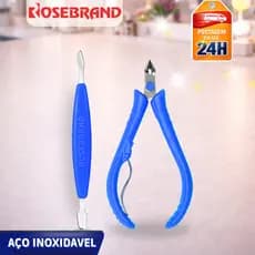 Kit Manicure com 2 Peças | Alicate + Espátula | Essencial para Cuidados com as Unhas