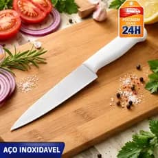 Faca Profissional 5” a 12” – Aço Inox, Cozinha e Açougue, Peixe e Carne, Cabo Reforçado