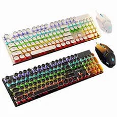 Kit Teclado Mecânico 100% Punk Esports + Mouse Gamer - Item Obrigatório para Jogadores H7