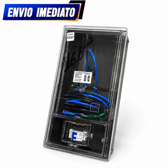Caixa Padrão Enel Montada p/ 1 Relógio Instalação Lateral- Cabo 10mm²