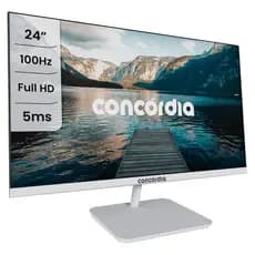 Monitor Empresarial E238 Concórdia 24" 100hz Led Full Hd Hdmi Vga e Vesa SRGB 100% Branco