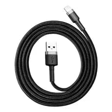 Baseus Cabo Usb p/ Lightning iPhone 2.4a 1m Cafule Nylon Trançado Junta Reforçada Ultra Resistente
