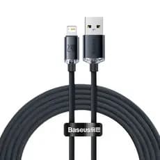 Cabo Usb P/ Lightning Baseus Crystal Shine 2.4a 2m iPhone X 11 12 13 14 Pro Max Resistente