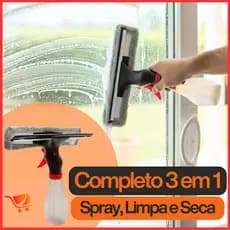 Rodo Spray Limpa E Seca Vidros 3 Em 1 250ml Multiuso MOP Limpador