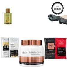 Borabella Perfeitox Alinhamento 1kg + Óleo Argan 7ml + Sachês