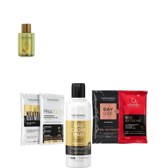 Borabella Não Chore Mais Passo 2 – 90ml + Argan 7ml + Sachês