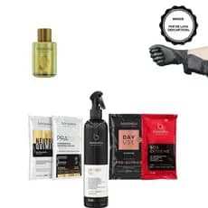 Borabella Brush Fluido p/ Escova 300ml + Argan 7ml + Sachês