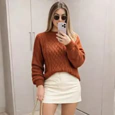Blusa Feminina Elegante Tricot Premium Lançamento Trico