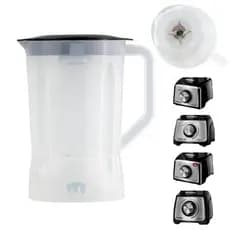 Copo Para Liquidificador Mondial Turbo Inox L-1000 L-1100 L-1200 Premium Translúcido