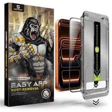 Película Premium Magic Box Full Cover Brilho HD Para iPhone Com Limpeza Automática 17 16 15 14 13 12 11 XR XS MAX PRO