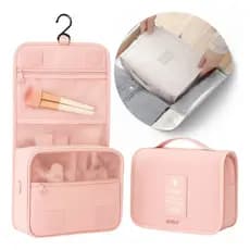 Necessaire Organizadora Malas Viagem Maquiagem Bolsa com Alça Feminina Para Cosméticos