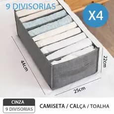 Kit Organizador De Calça Jeans/Organizador De Guarda Roupa Arrumados/Caixa De Armazenamento De Roupas Arrumados