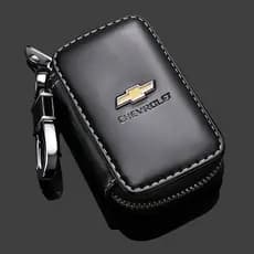 Capa Para Chave De Carro Em Couro Remoto Sem/Porta-Chaves Genuíno