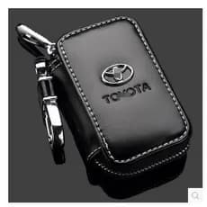 Estojo de Couro Genuíno para Chave de Carro / Capa de Chave de Carro Chevrolet/Toyota/Honda/Hyundai/Ford
