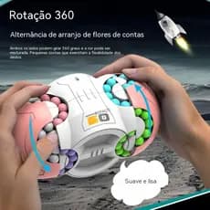 Cubo Giratório para os Dedos, Brinquedo para Adultos e Crianças, Quebra-Cabeça, Brinquedo Antiestresse, Ferramenta para