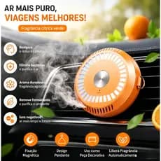 Aromatizador de ar para carro, difusor de fragrâncias sem água, purificador de ar automático
