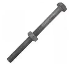 Parafuso Maquina 5/8x150 Para Armação Poste Galvanizado