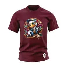 Camiseta Streetwear Duck Pato Gang 100% Algodão Premium Malha Penteada 30.1