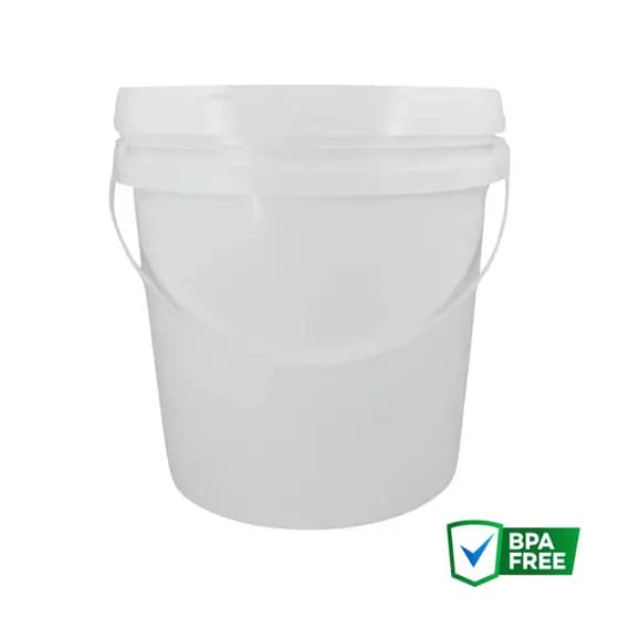 Balde 5 litros branco 10 unidades alça tampa lacre de segurança Alimentos Tintas Thinner Quimicos