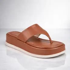 Sandália Feminina Plataforma Chinelo Flatform Papete Moderna Confortável Casual Tendência