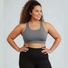 Top Nadador Feminino Plus Size com Alta Sustentação Fitness