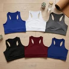 KIT 2 Top Fitness Feminino para Malhar Suplex Moda Academia sem Bojo