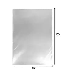1KG Embalagens Transparente 15 x 25 Saco Plástico Sacola Cristal / 1000g  Gramatura: 0,6 / 0,8 / 010