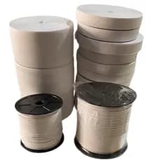 Elástico de embutir Branco 40MM com 25 metros para confecção em geral
