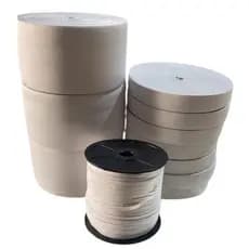 Elástico de embutir Branco 25MM com 25 metros para confecção em geral