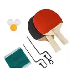 Kit Ping Pong Tenis De Mesa 2 Raquetes 3 Bolas Suporte Rede MBFIT