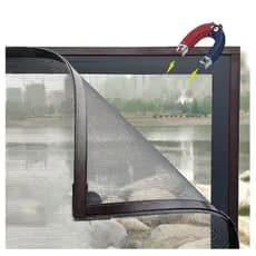 Tela Mosquiteira Magnetica Para Janela c/Imã Anti Mosquitos Anti-insetos 180x150 Cor Branca