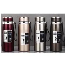 Garrafa 800ml/1000ml Inox Térmica Com Infusor Prata Dourada Água Café Parede Dupla Com Alça Para Carregar