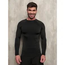 Blusa Térmica Proteção Uv Segunda Pele Masculina Slim Manga Longa Premium