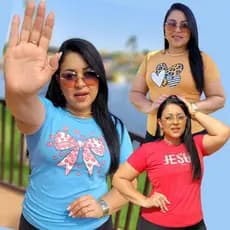 KIT 10  / 5 / e 3 Camiseta T-shirt Blusa Feminina Algodão crista catolica gospel evangelica atacado religiosa plus size