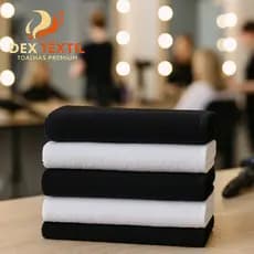 Kit 6 Toalhas de Rosto Premium para Salão – Toque Macio e Super Absorção 48x70cm
