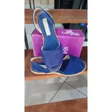 Sandália Spadrille Feminina Lançamento Azul Rasteirinha Confortável Feminina