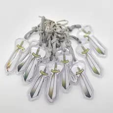 Chaveiro de Gel, Espada. Kit com 12 pçs.