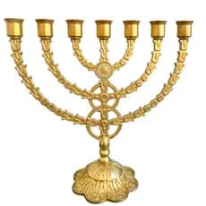 Candelabro Decorativo 7 velas para altar. Plástico ABS - 25 cm