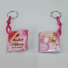 Chaveiro Bíblia Mulher Virtuosa, Kit 12 Pçs (B03)
