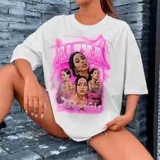 Over size T-shirt feminina oversize Alexa Demie Doplo