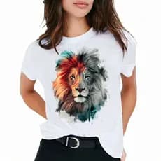 Camiseta Feminina T-shirt Evangélica Leão De Judá Yeshua