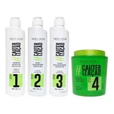 Kit Cauterização Tróia Hair Cauter Bio 4 Passos - TROIA HAIR
