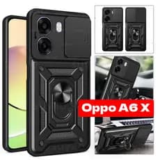 Capa para Telefone Oppo A6X A6 X A6T 2025 com Suporte de Anel, Capa Protetora para OppoA6X OppoA6 Pro OppoA6Pro OppoA6T