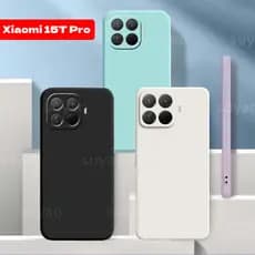 Capa para Telefone Xiaomi 17T Pro 15T 15TPro 2025, Capa de Borracha TPU Macia com Design de Armadura Quadrada, Xiaomi15T