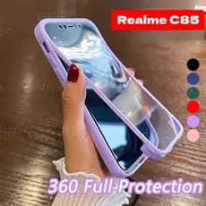 Para Capa de Telefone Realme C85 5G Pro C85Pro 2025, Capa Completa 2 em 1, Dupla Face, Protetor RealmeC85 RealmeC85Pro,