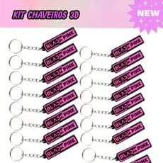 kit 15 Chaveiros BlackPink  Emborrachados para Mochila e Chaves