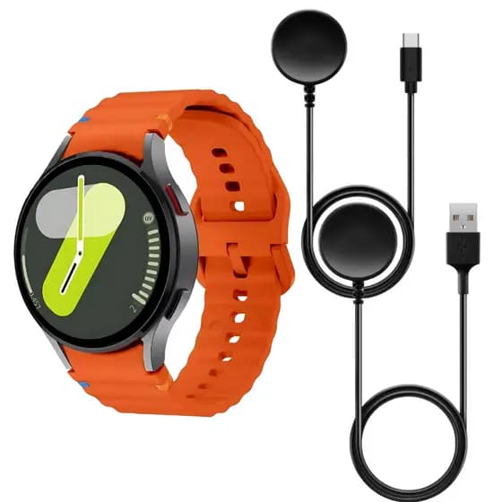 Cabo Carregador Magnético Carga Rápida Para Samsung Galaxy Watch 3 4 5 6 7 TIPO C e USB