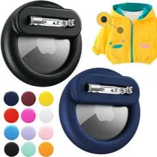 Case Capinha Capa Airtag Apple Rastreador Com Pin De Roupa Silicone Alfinete À Prova D'água Varias Cores