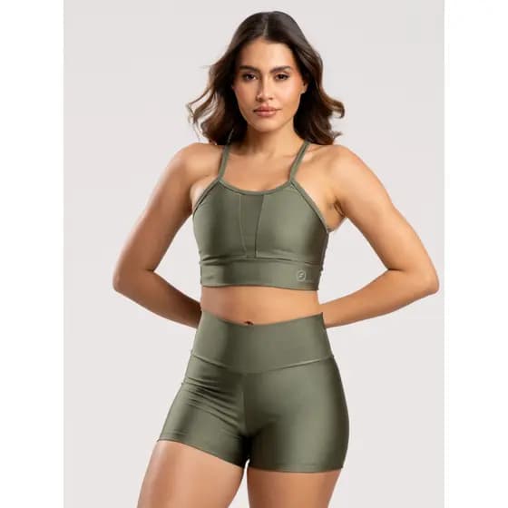 Conjunto Fitness Brilhance Academia Sem Bojo Secagem Rapida Feminina Crossfit Zero Transparencia